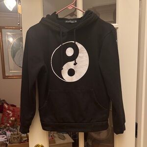 Fifth Sun Black Yin Yang Hoodie